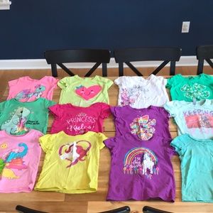 Lot of Toddler Girls Tees